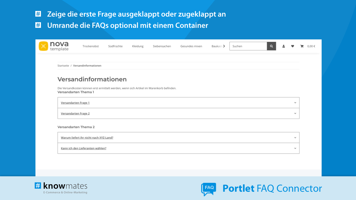 Portlet | FAQ Connector [OPC Portlet]
