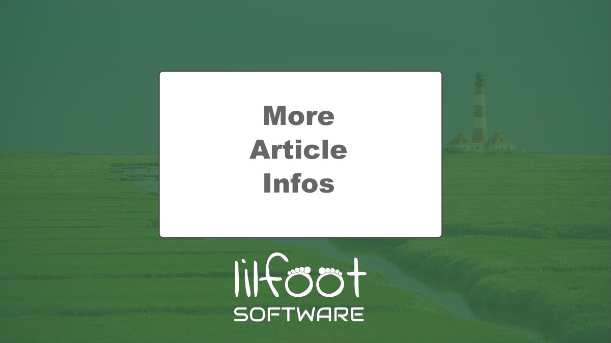 LilFOOT More Article Infos