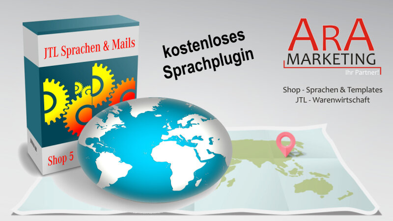 Sprach &amp; Mail-Plugin f&uuml;r Shop 5