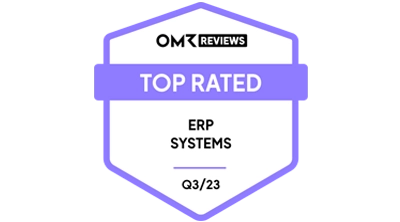 OMR Siegel Q3-2023 Top Bewertungen ERP-System